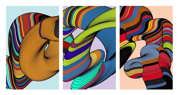 Vector Fondo líquido y fluido colorido para la colección de verano 2024