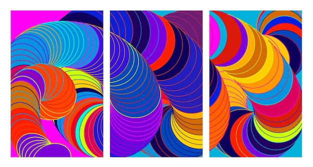 Vector Fondo líquido y fluido colorido para la colección de verano 2024