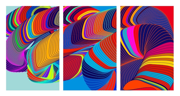 Vector Fondo líquido y fluido colorido para la colección de verano 2024