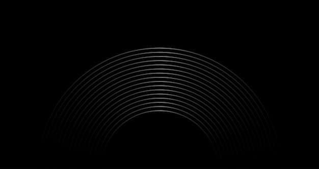 Vector de fondo de lujo Patrón de líneas elegantes en fondo negro Ilustración de diseño premium
