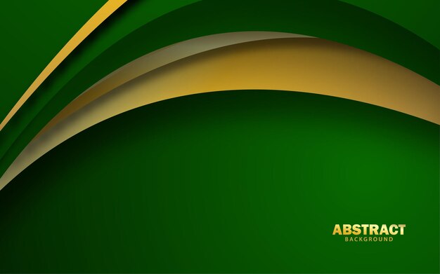 Vector de fondo de lujo verde de capa de superposición abstracta
