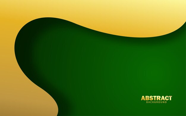 Vector de fondo de lujo verde de capa de superposición abstracta