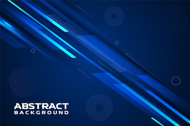 Vector de fondo de luz de velocidad abstracta azul degradado elegante futurista realista moderno 3D