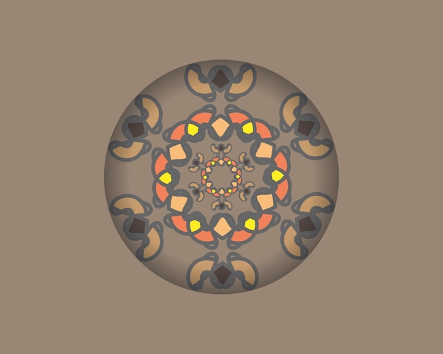Vector de fondo de mandala de colores