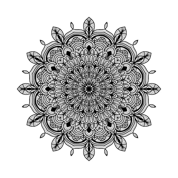 Vector de fondo de mandala decorativo ornamental de lujo