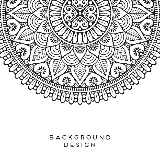 Vector vector fondo de mandala