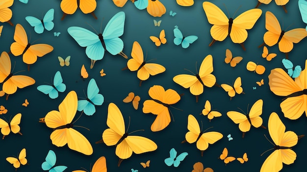 Vector de fondo de mariposa