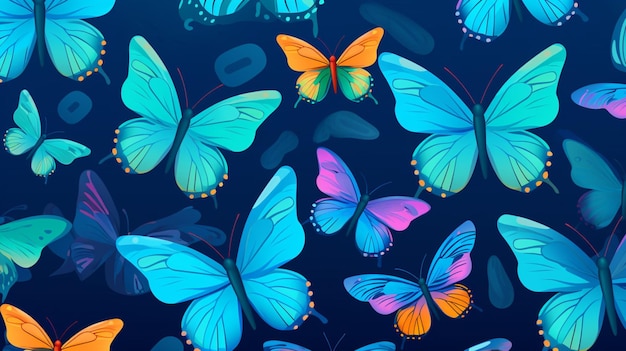 Vector de fondo de mariposa