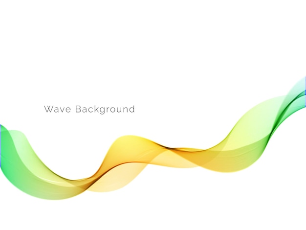 Vector de fondo moderno de diseño de onda de humo colorido