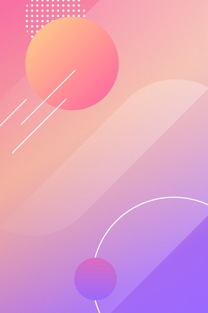 Vector de fondo moderno redondo colorido