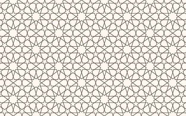 Vector de fondo con motivo islámico de diseño de patrón árabe