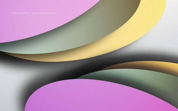 Vector de fondo multicolor de capa de superposición abstracta