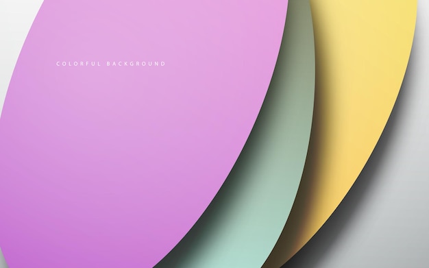Vector de fondo multicolor de capa de superposición abstracta