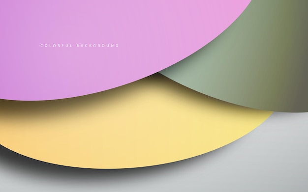 Vector de fondo multicolor de capa de superposición abstracta