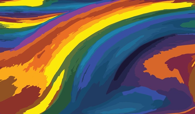 Vector de fondo de la naturaleza del arco iris abstracto