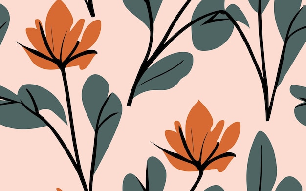 Vector de fondo de naturaleza de arte abstracto Fondo de pantalla de arte de línea de forma moderna