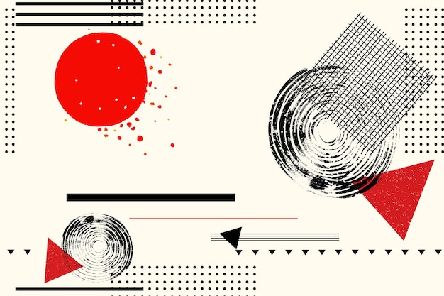Vector de fondo negro geométrico moderno de formas abstractas