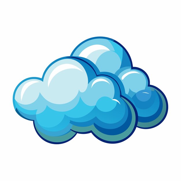 Vector de fondo de las nubes