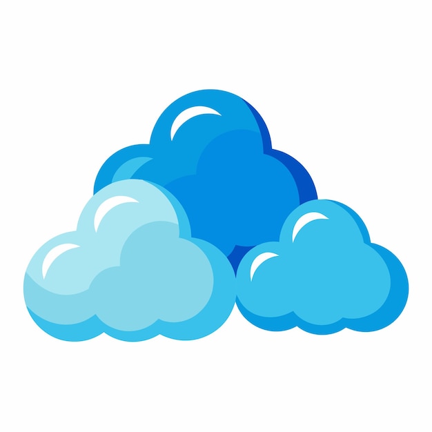 Vector de fondo de las nubes