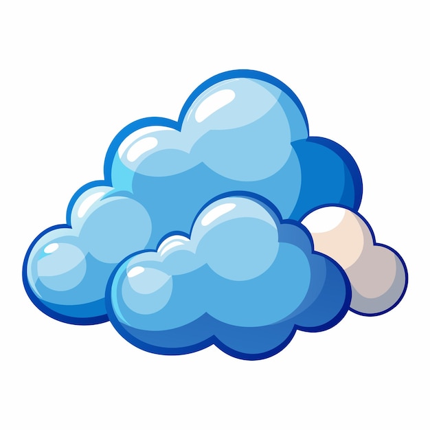 Vector de fondo de las nubes