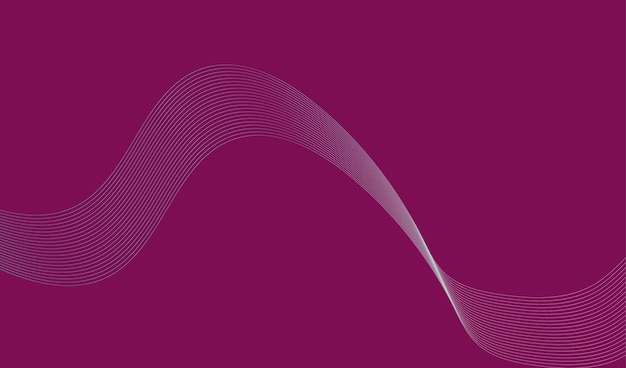 vector de fondo de onda de estilo de línea