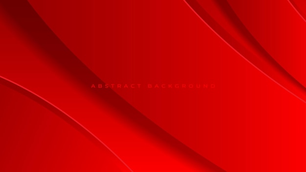 Vector de fondo de ondas abstractas rojas