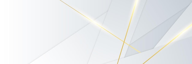 Vector de fondo de oro de lujo Fondo abstracto de líneas blancas y doradas con efecto de brillo Papel tapiz de estilo moderno para carteles anuncios venta banner presentación de negocios y diseño de empaque