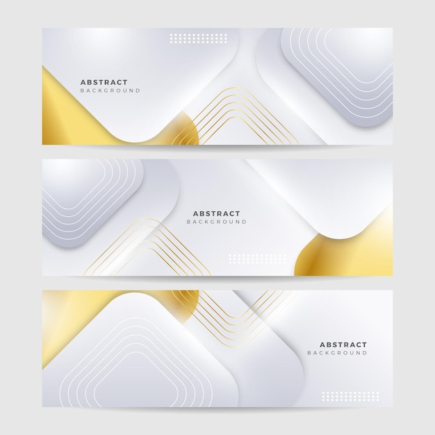 Vector de fondo de oro de lujo Fondo abstracto de líneas blancas y doradas con efecto de brillo Papel tapiz de estilo moderno para carteles anuncios venta banner presentación de negocios y diseño de empaque