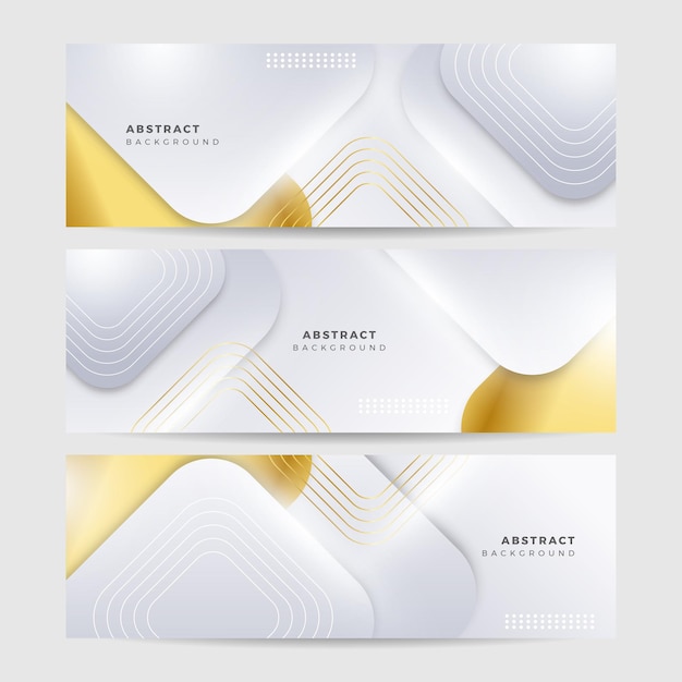 Vector de fondo de oro de lujo Fondo abstracto de líneas blancas y doradas con efecto de brillo Papel tapiz de estilo moderno para carteles anuncios venta banner presentación de negocios y diseño de empaque