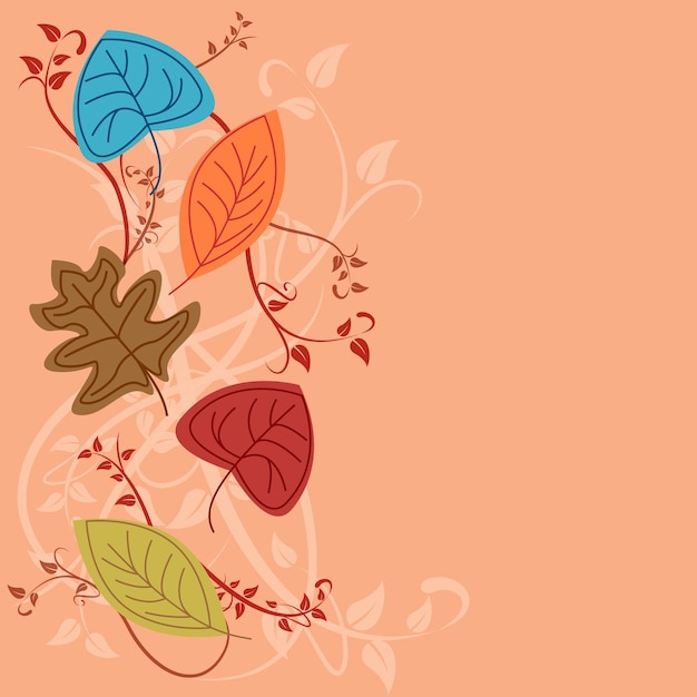 Vector fondo de otoño