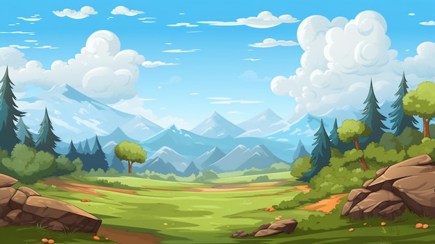 Vector vector de fondo del paisaje