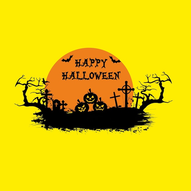 vector fondo de pantalla feliz día de Helloween ilustración