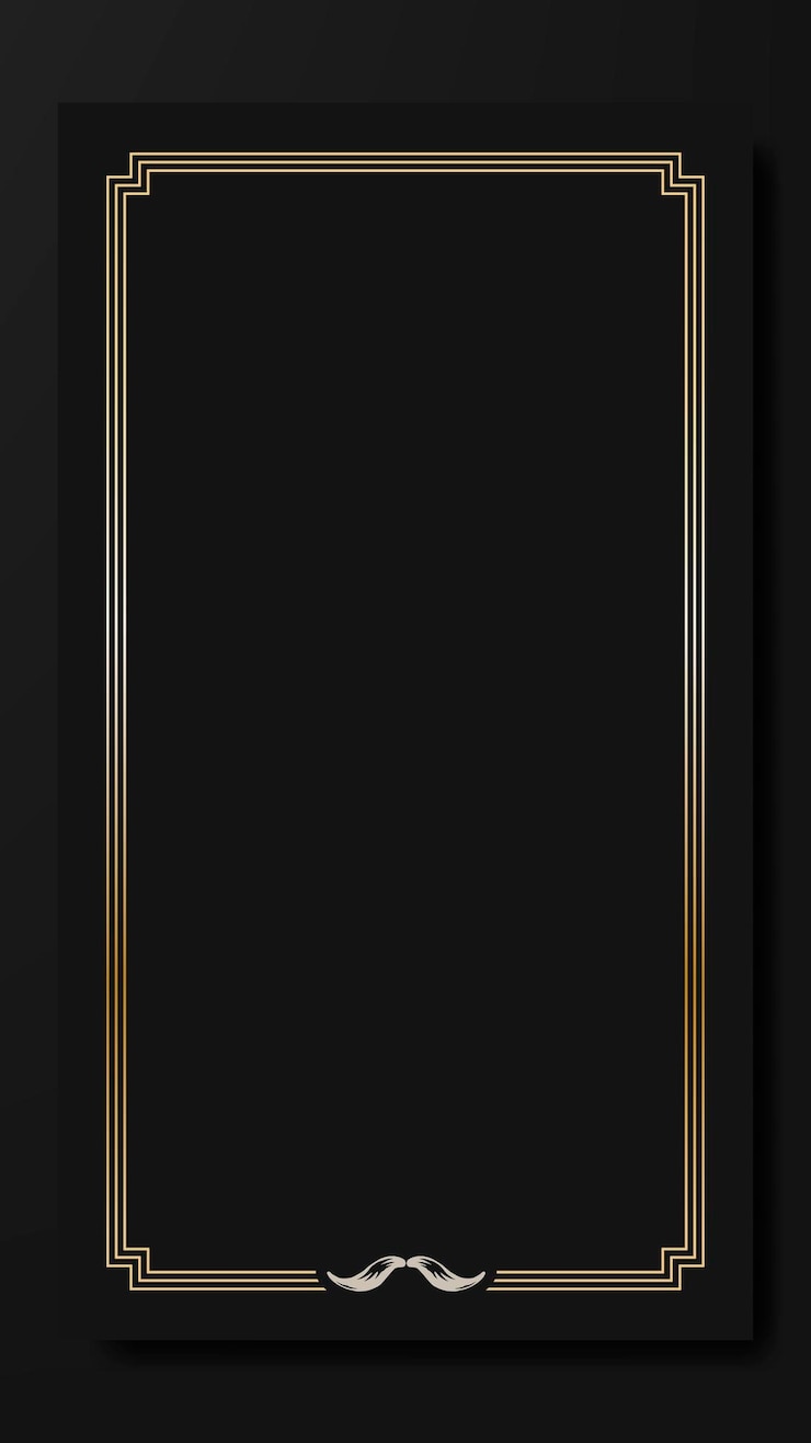 Vector vector de fondo de pantalla de teléfono móvil de diseño de marco vintage movember