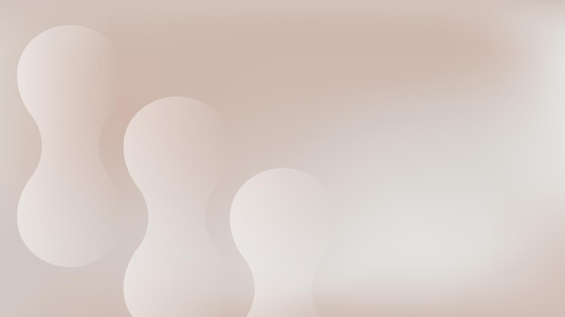 Vector de fondo de papel de pared de escritorio con gradiente de color marrón beige abstracto Véctor de fondo de fondo de tablero de escritorio de gradiente de forma beige marrón abstracto