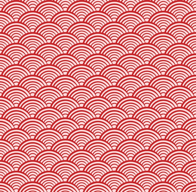 Vector de fondo de patrón sin costuras de onda japonesa