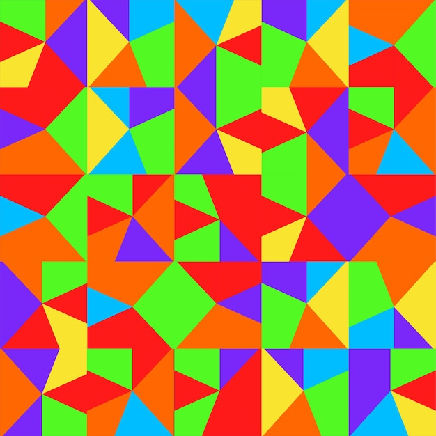 Vector vector de fondo de patrón sin costuras de píxeles de colores del arco iris