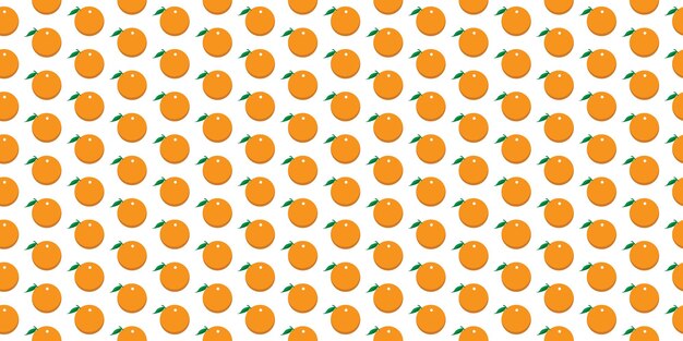 Vector de fondo con patrón de frutas naranja