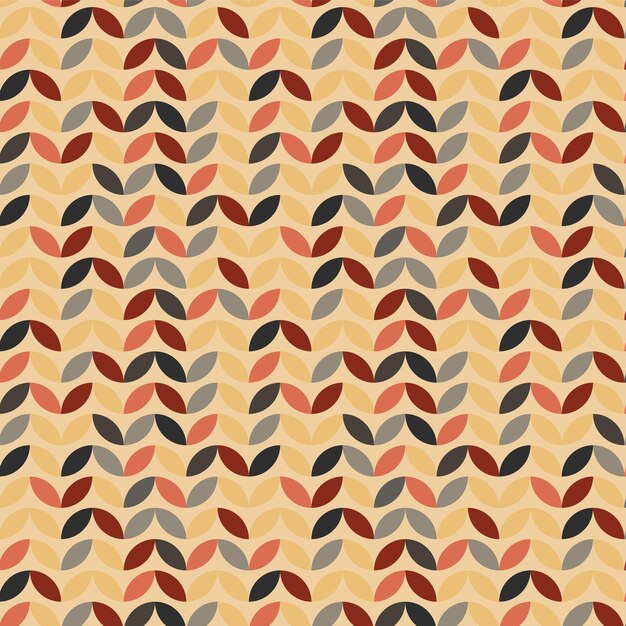 Vector de fondo de patrón geométrico Bauhaus círculo abstracto triángulo y líneas cuadradas arte amarillo azul rojo y verde fondos de patrón Bauhaus de moda