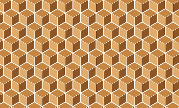 Vector de fondo con patrón hexagonal formando una caja.