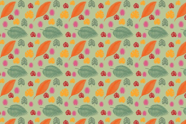 Vector de fondo de patrón de hoja libre para downlaodoad