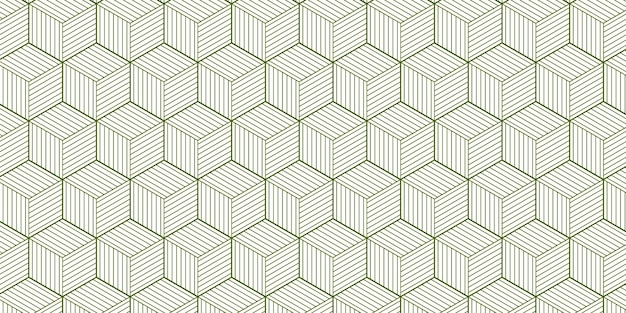 Vector de fondo con patrón de línea hexagonal elegante