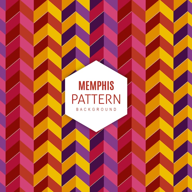 Vector fondo de patrón de Memphis
