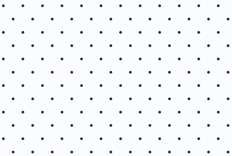Vector el vector de fondo del patrón de puntos negros de polka es lindo