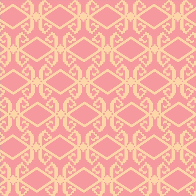 Vector de fondo de patrón tradicional étnico indonesio