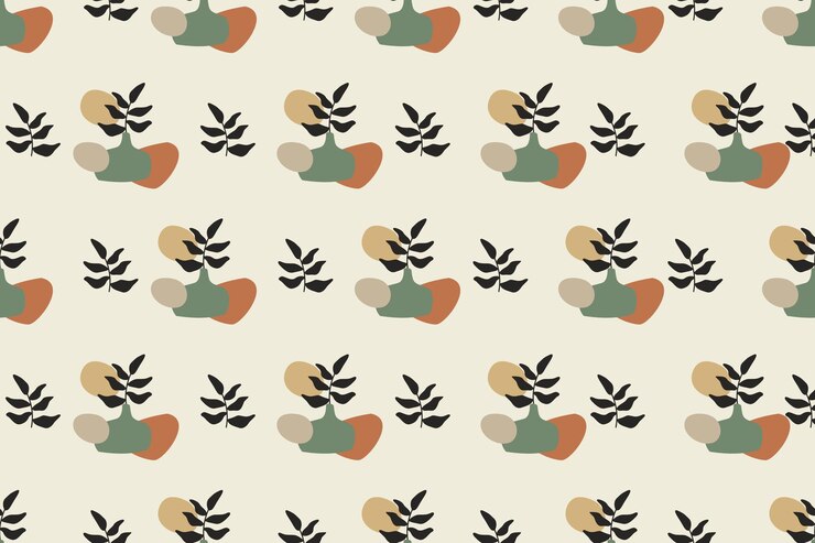 Vector vector de fondo de patrones sin fisuras boho