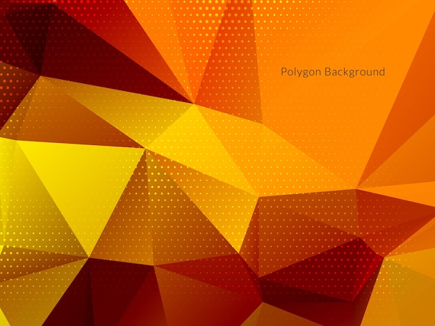 Vector de fondo de polígono geométrico colorido moderno