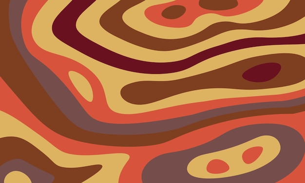 Vector de fondo psicodélico abstracto y groovy