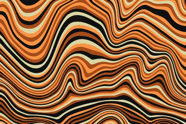 Vector de fondo psicodélico abstracto y groovy