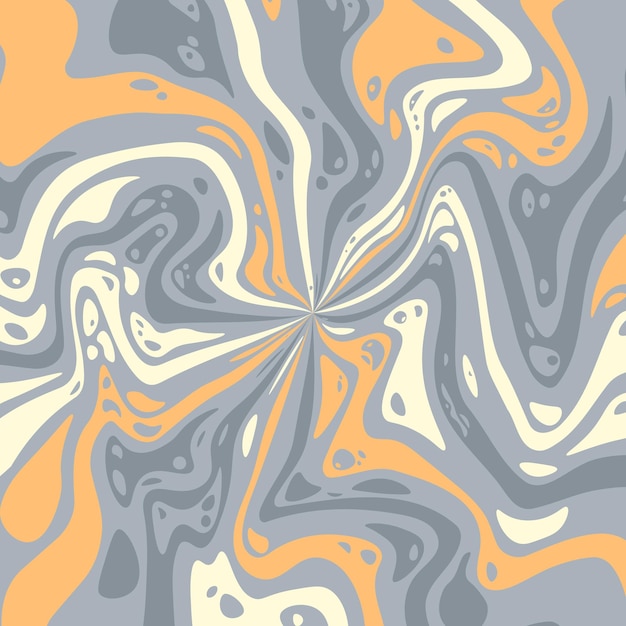 Vector de fondo psicodélico abstracto y groovy