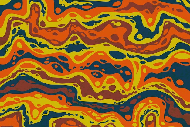 Vector de fondo psicodélico abstracto y groovy